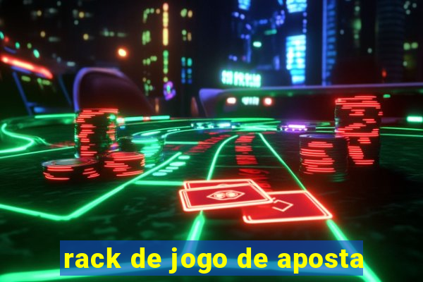 rack de jogo de aposta